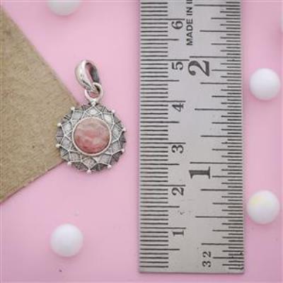 Rhodochrosite Gemstone Sterling Silver Pendant Necklace Jewelery | Akrati Jewels Inc