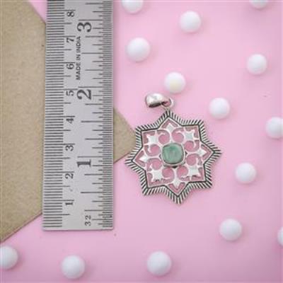 Mosaic Collection Amazonite Silver Pendant Jewelry | Akrati Jewels Inc