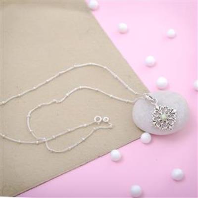 South West Sterling Silver Chrysoprase Pendant | Akrati Jewels Inc