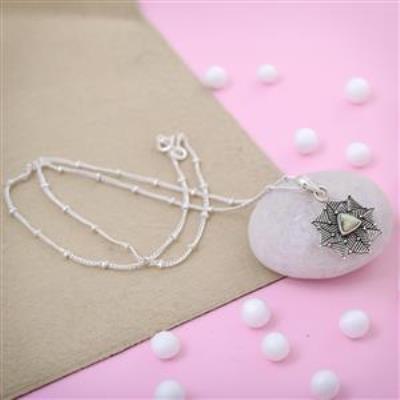 Starlet Chrysoprase Sterling Silver Pendant | Akrati Jewels Inc