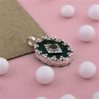 Green Onyx & Labradorite Gemstone Silver Necklace Online Gemstone Jewelery | Akrati Jewels Inc