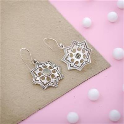 Exclusive Prehnite Gemstone Silver Earring Handmade Jewelery Suppliers | Akrati Jewels Inc