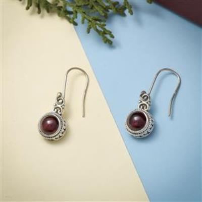 Red Garnet 925 Sterling Silver Earring Wholesale Supplier Jewelry | Akrati Jewels Inc