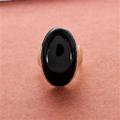 925 Sterling Silver Black Onyx Gemstone Ring | Akrati Jewels Inc