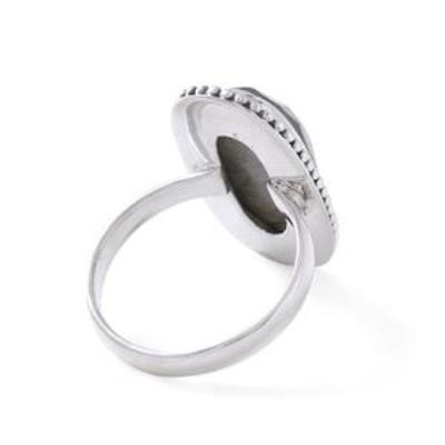 Handmade 925 Sterling Silver Labradorite Ring | Akrati Jewels Inc