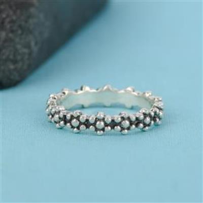 925 Sterling Silver Oxidize Ring Minimalist Ring Wholesale Jewelry | Akrati Jewels Inc