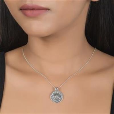 Moonstone Cabochon Pendant Sterling Silver  | Akrati Jewels Inc