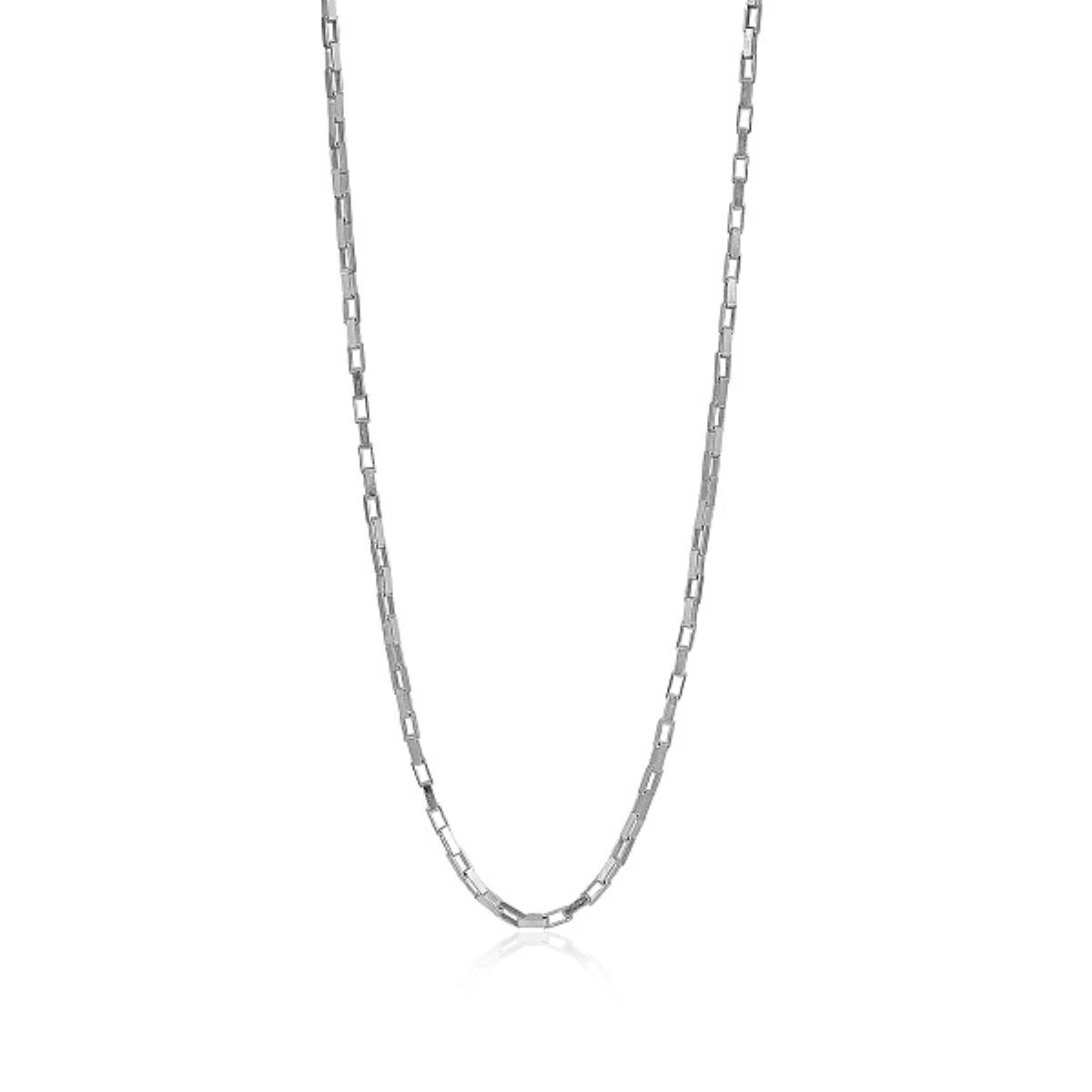 925 Sterling Silver Rectangle Link Box Chain Bulk Jewelry Supplier 1.5 MM | Akrati Jewels Inc