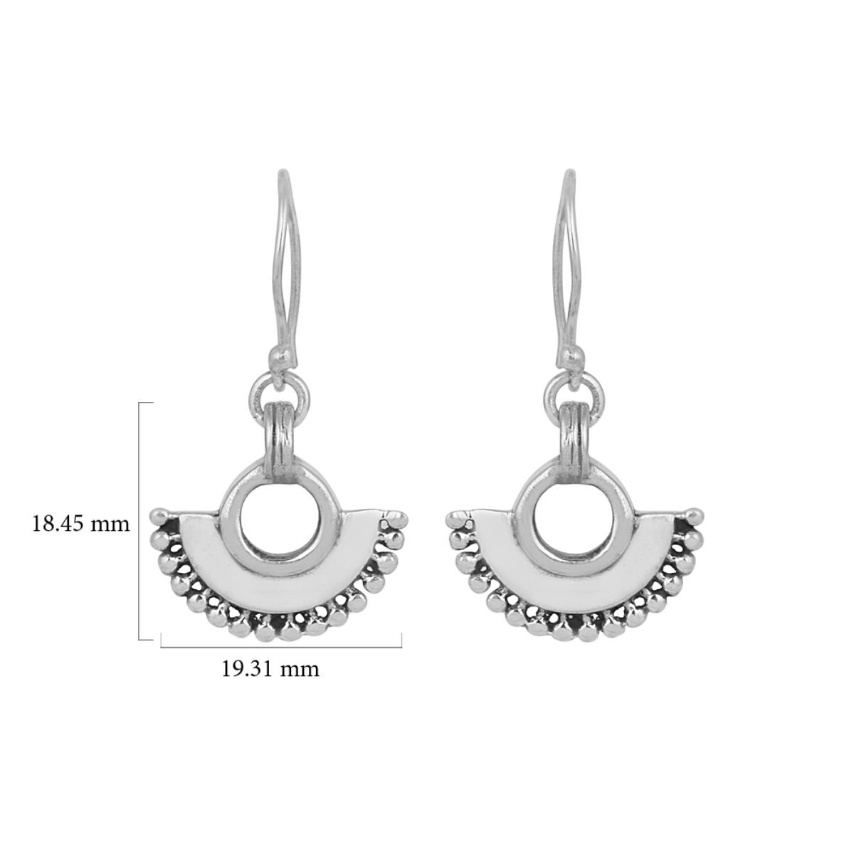 Rawa wok Sterling Silver Fine Earring | Akrati Jewels Inc